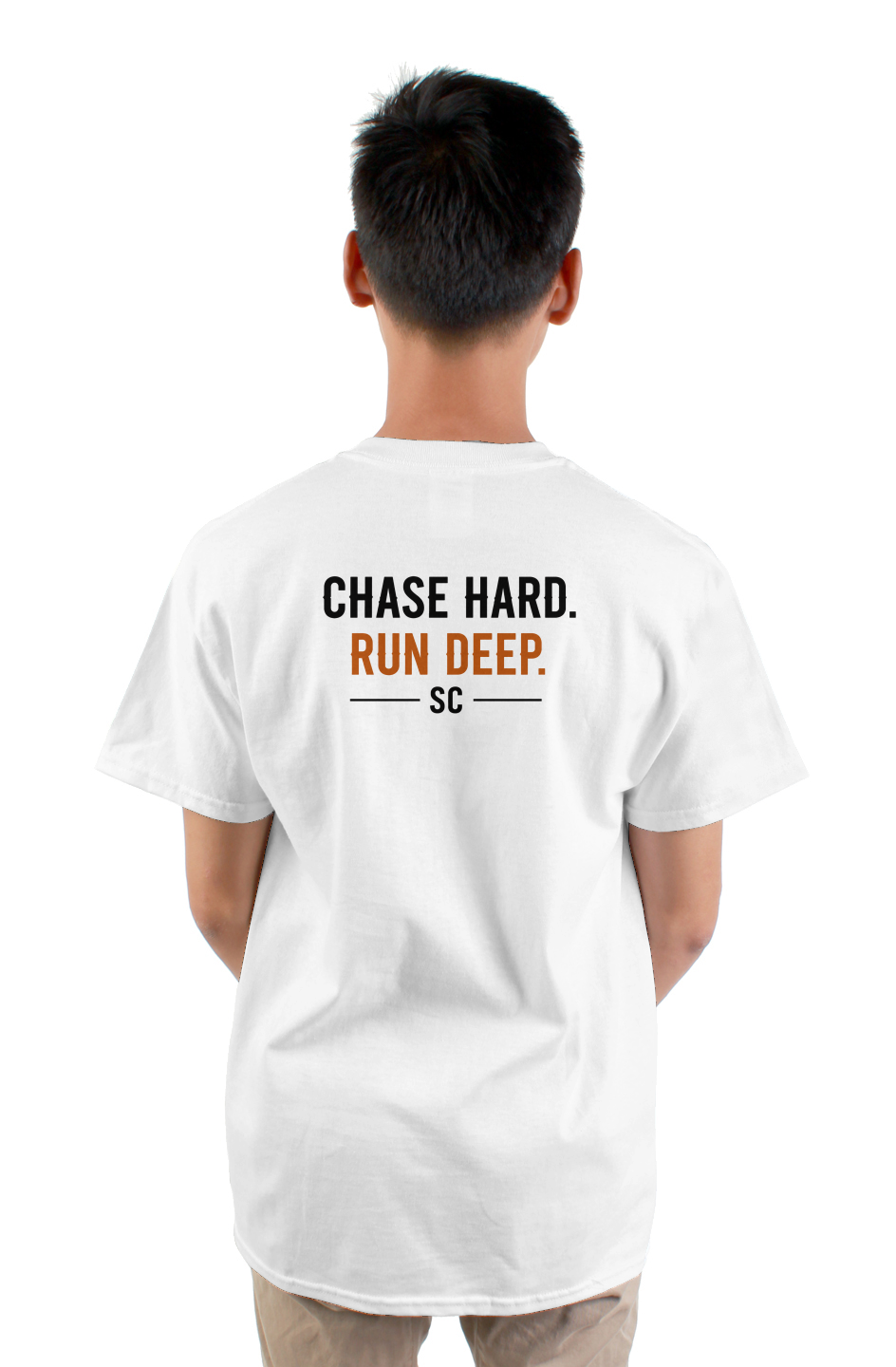 Chase Hard. Run Deep. Tee