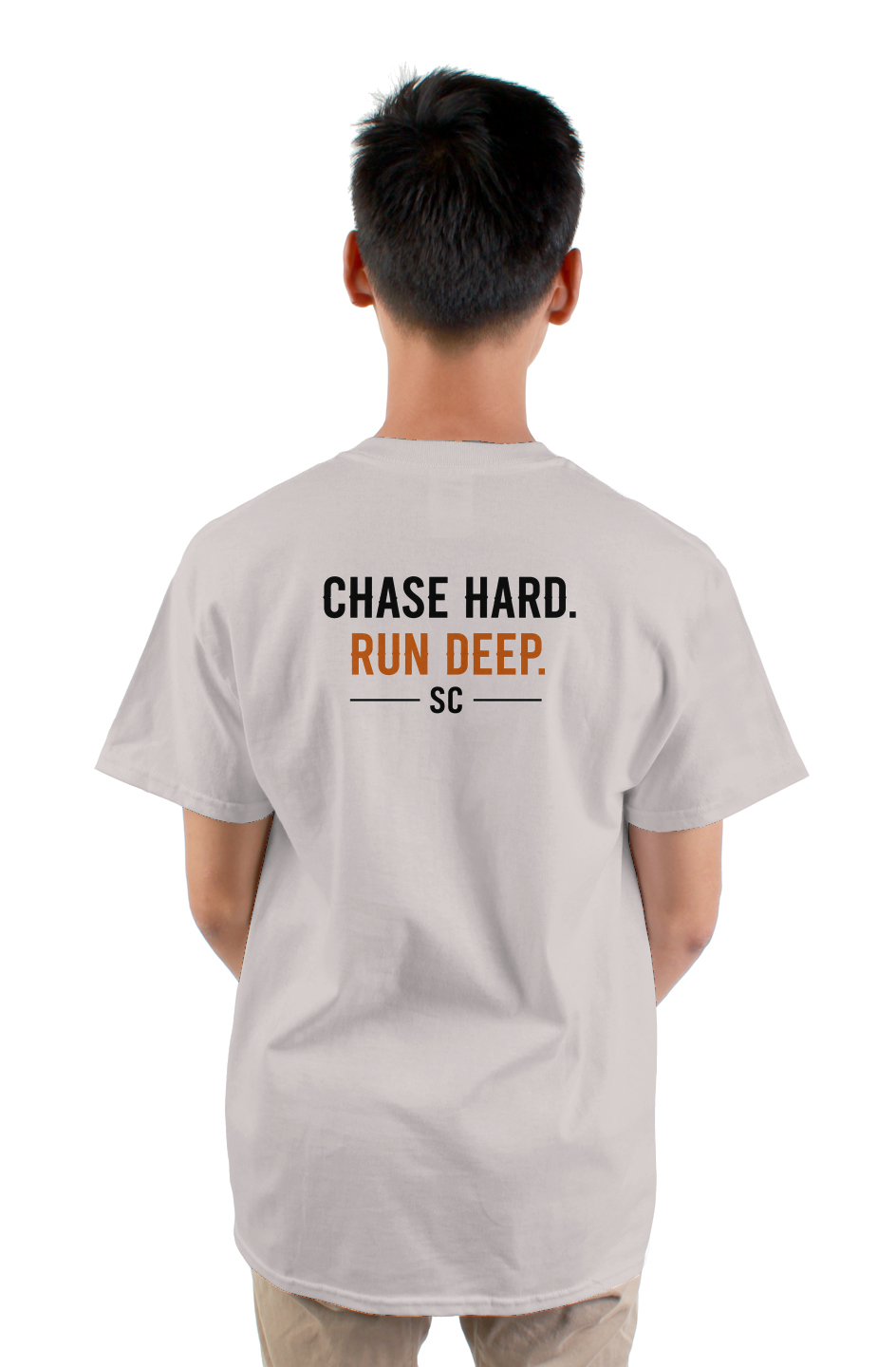 Chase Hard. Run Deep. Tee
